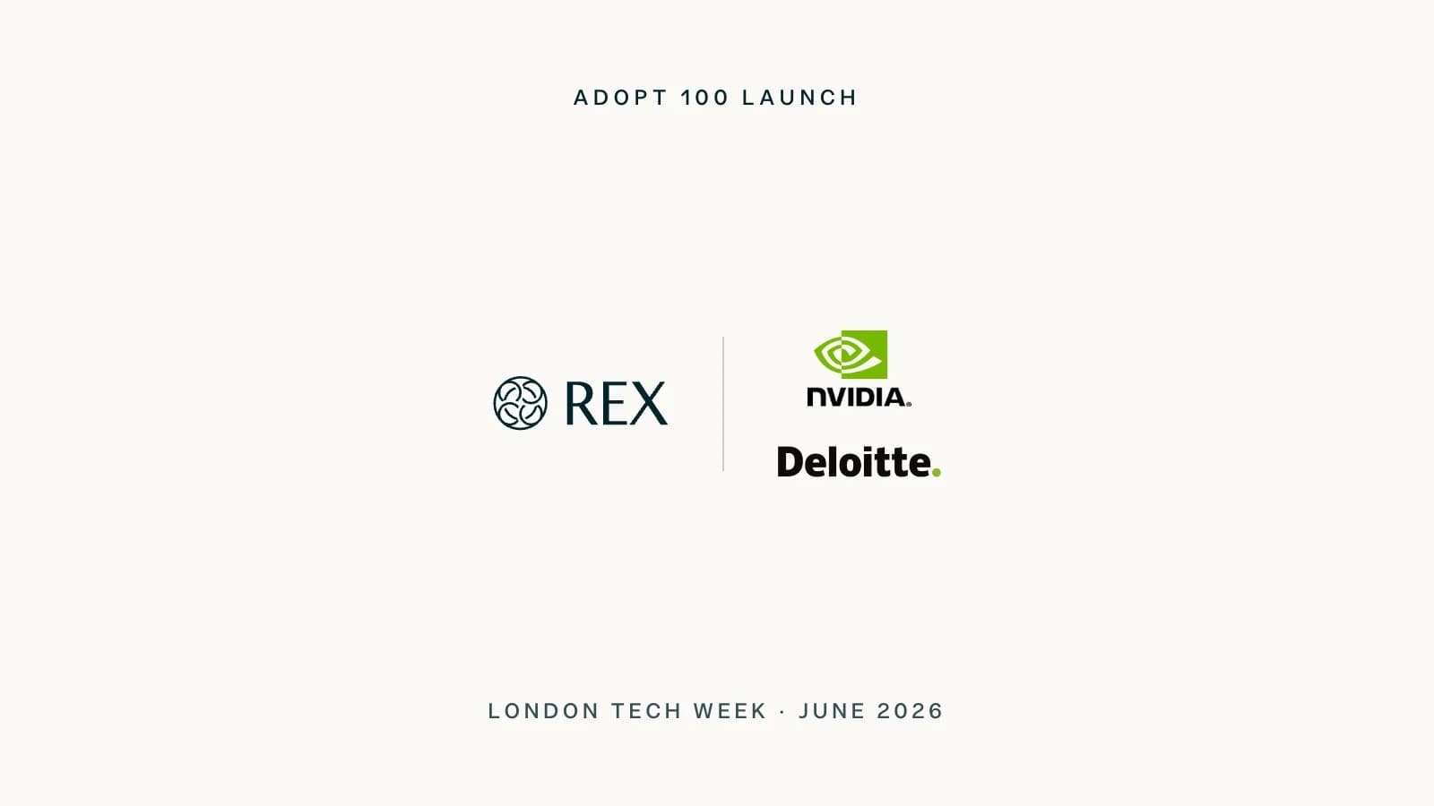 Rex joins NVIDIA's Adopt 100 Launch initiative
